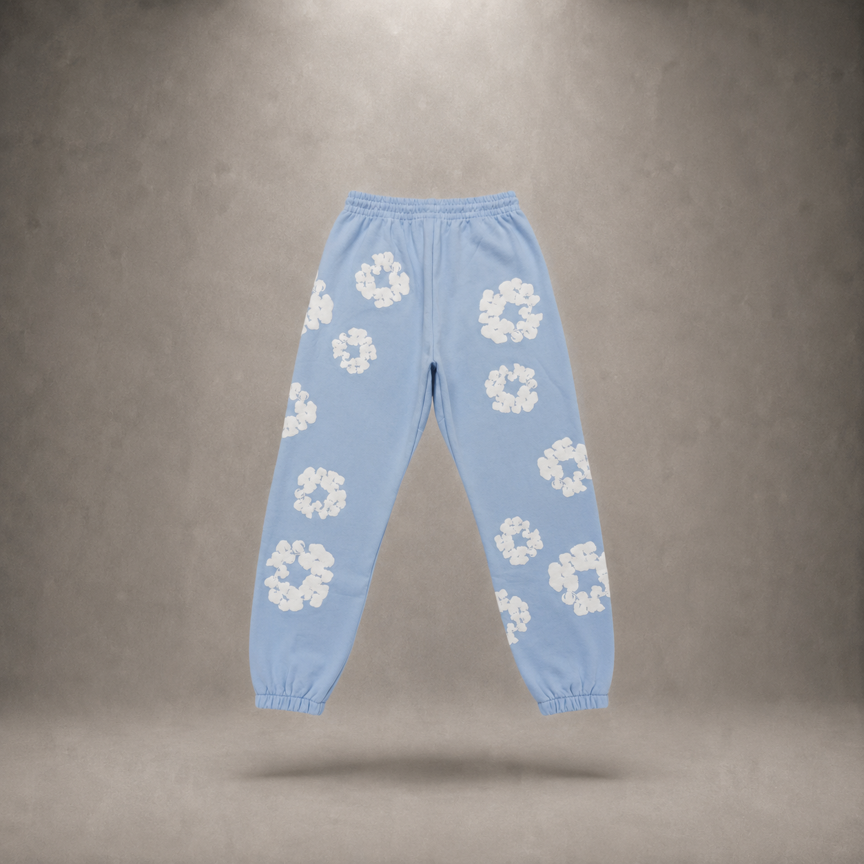 Denim Flower Sweatpants