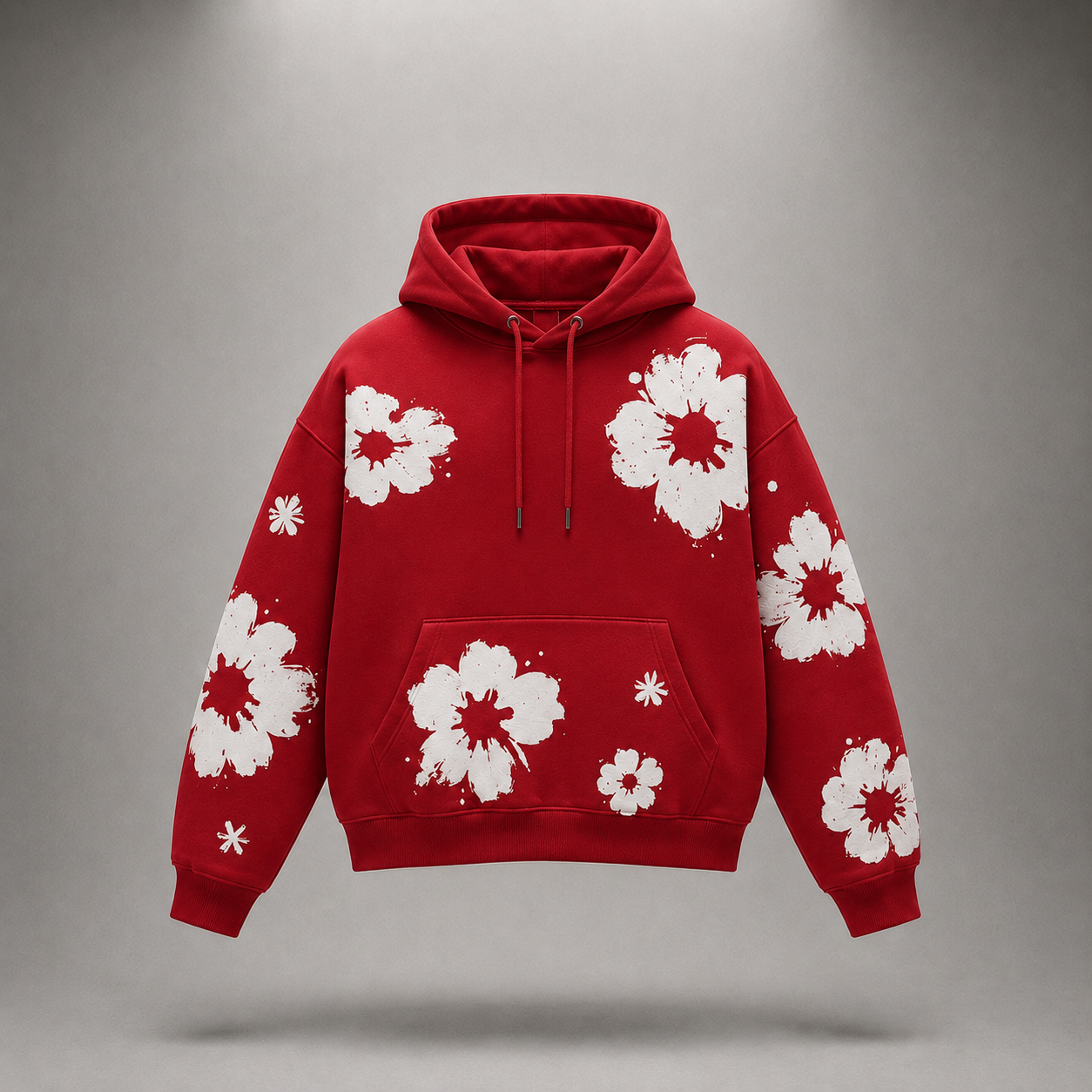 Denim Flower Hoodie