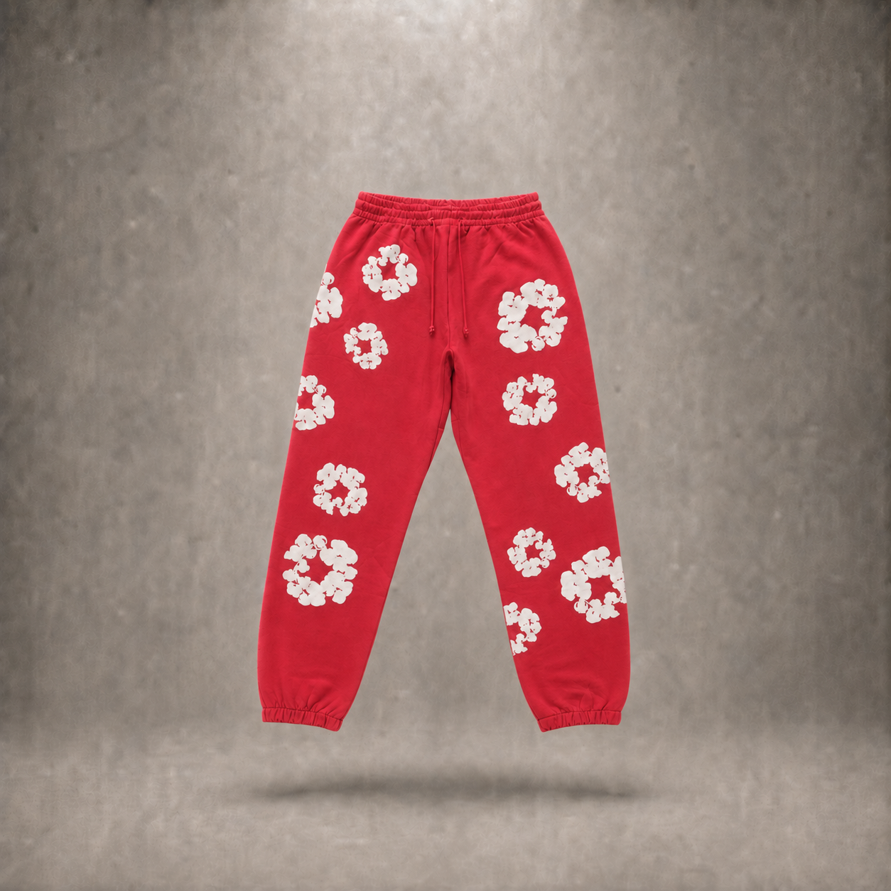 Denim Flower Sweatpants