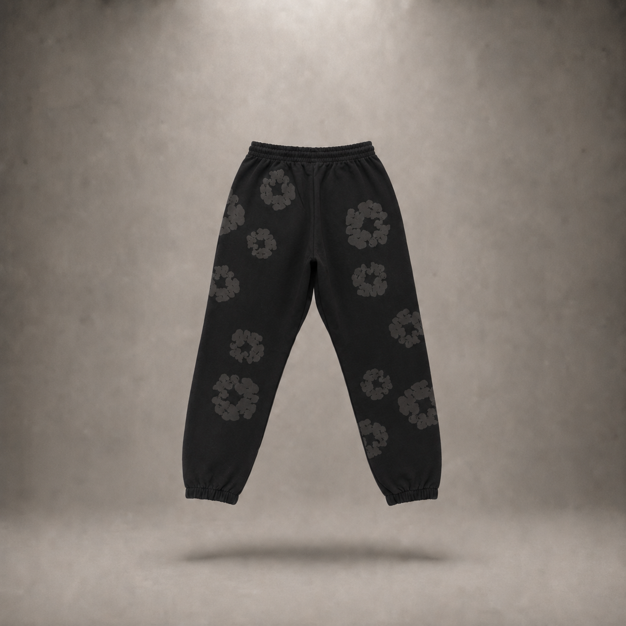 Denim Flower Sweatpants