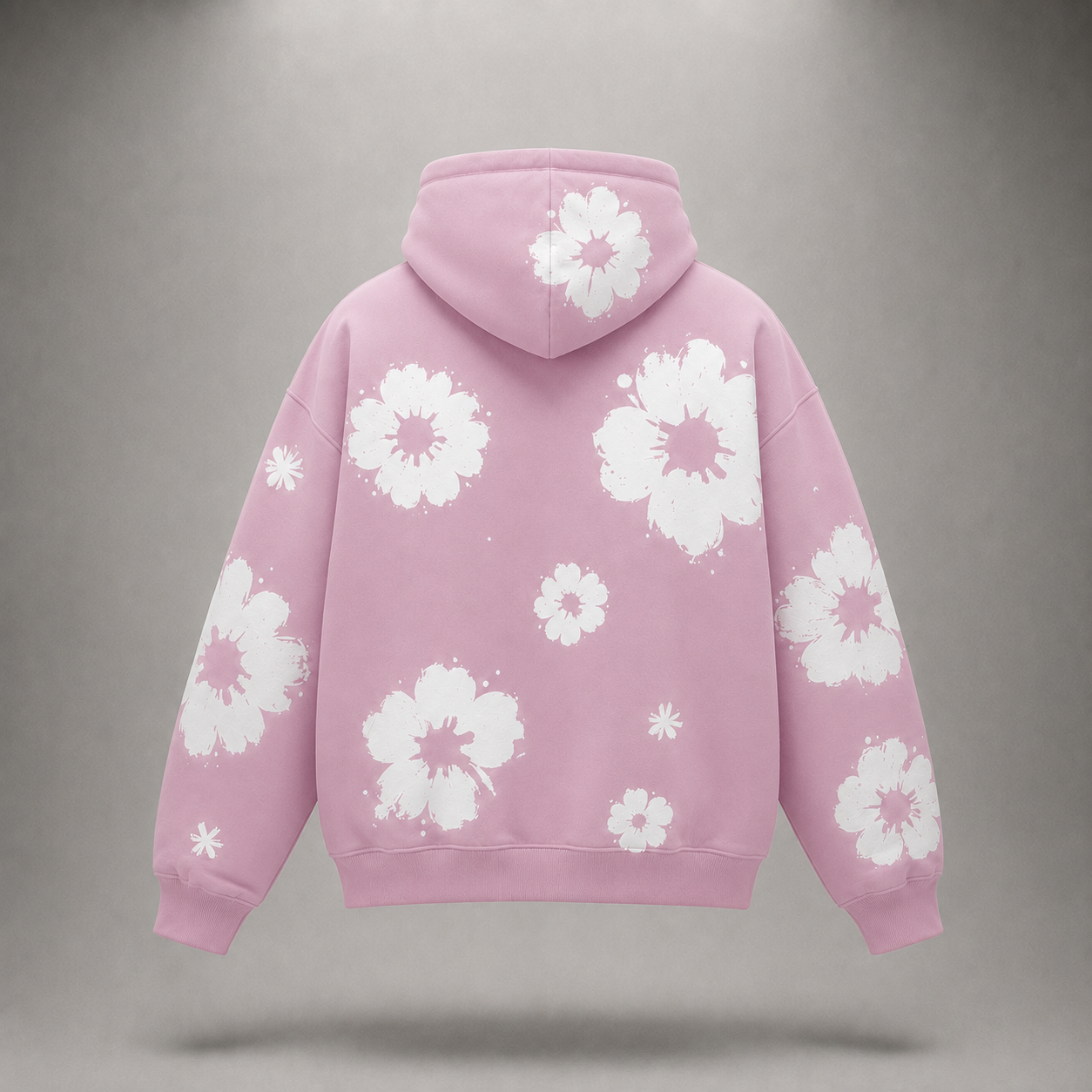 Denim Flower Hoodie