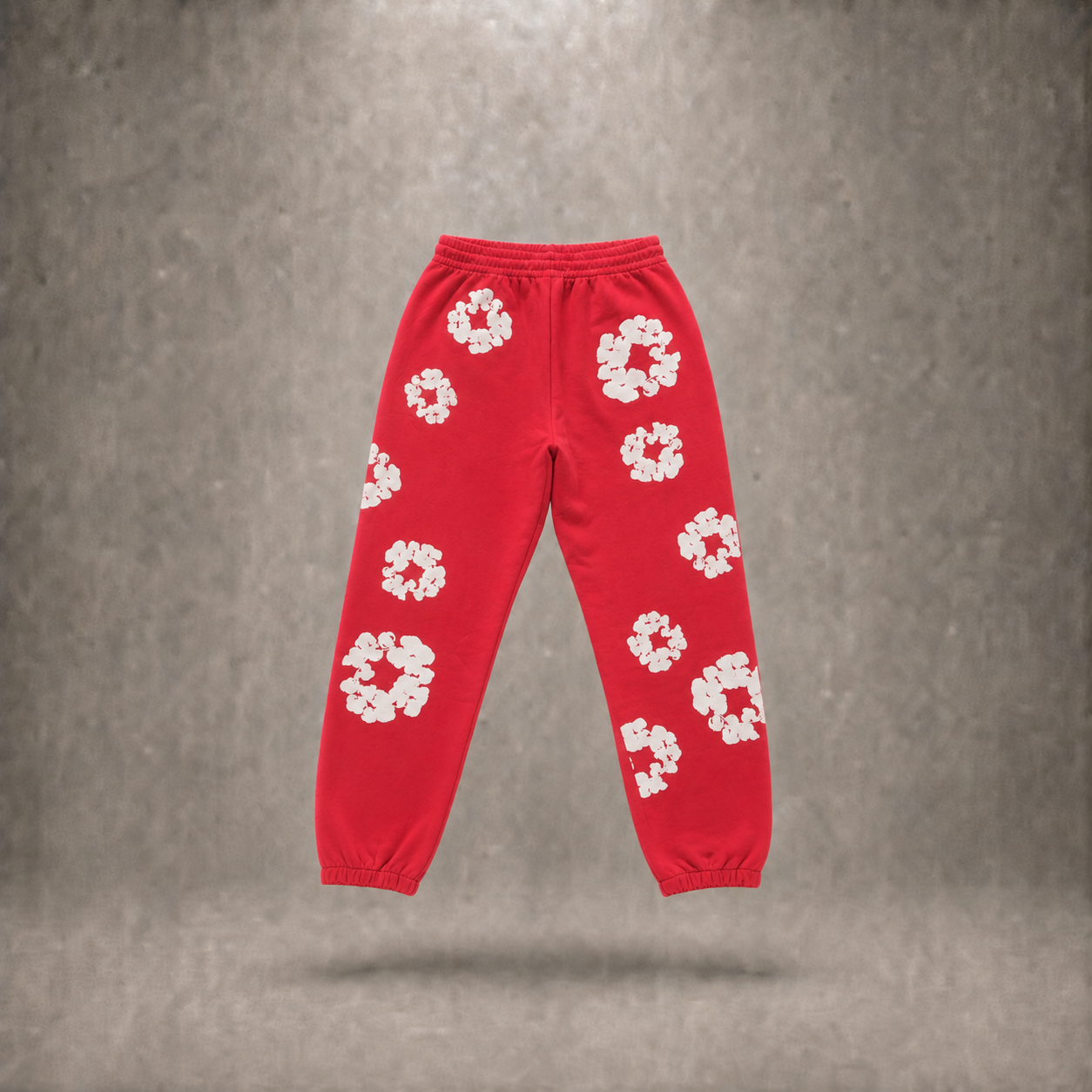 Denim Flower Sweatpants
