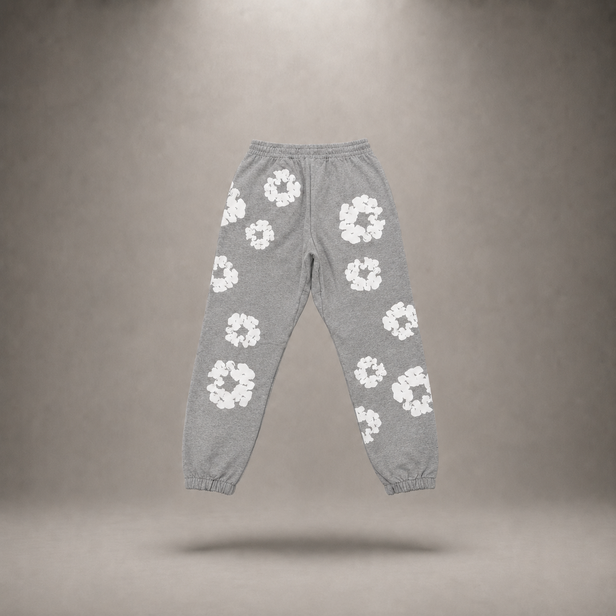 Denim Flower Sweatpants
